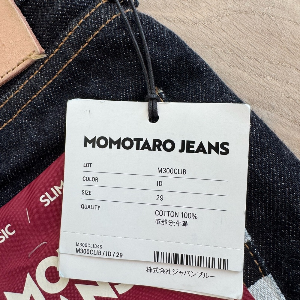 Momotaro Dark Indigo Slim Straight Jeans - Picture 8 of 11